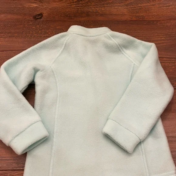 Columbia Green Fleece Jacket with Full Zip and Stand-Up Collar - Picture 3 of 3